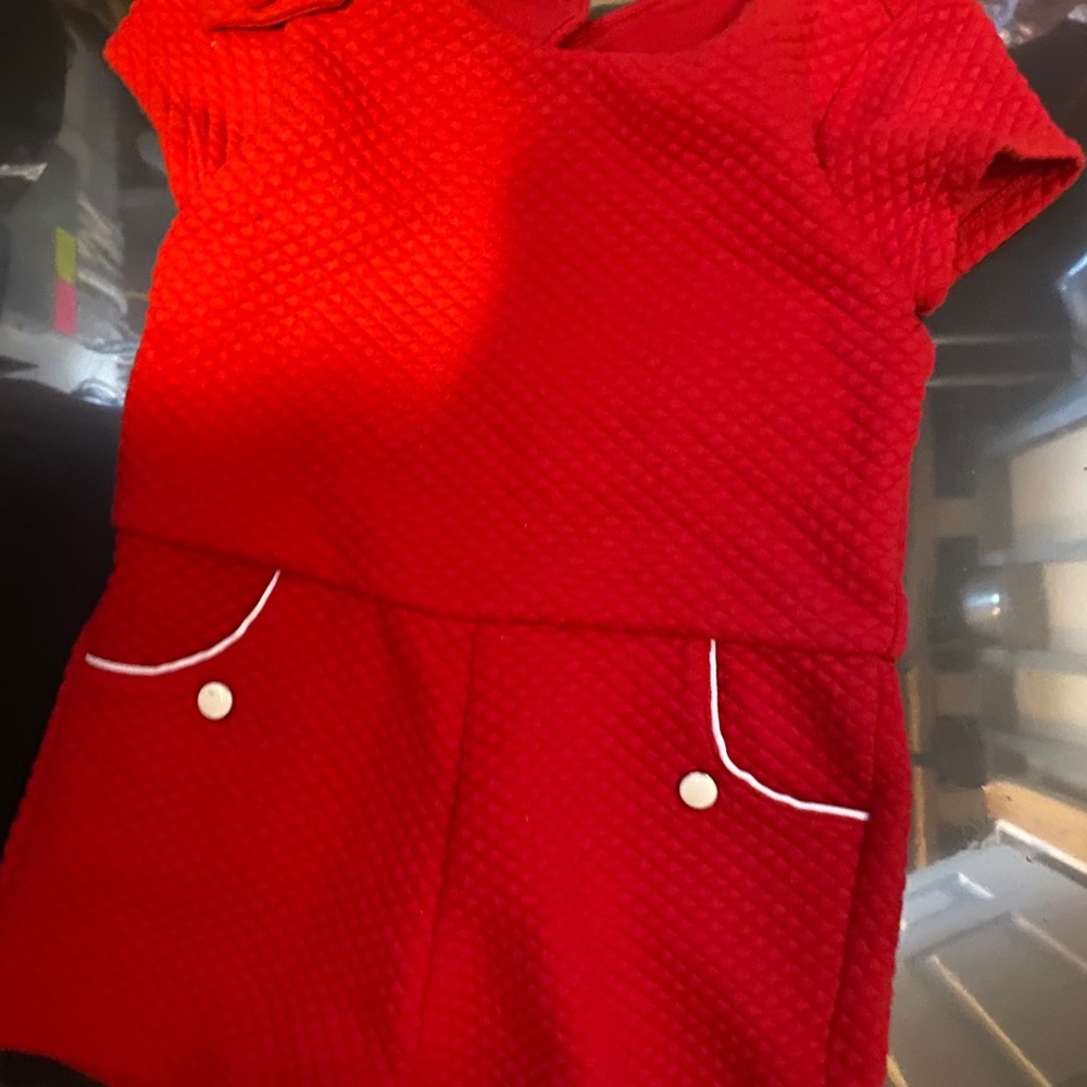 Red Girl Romper